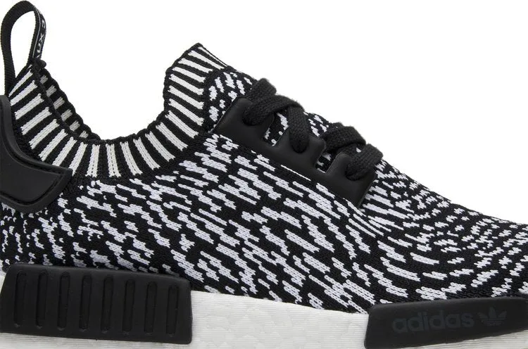 Adidas NMD_R1 Primeknit 'Zebra' sneakers, black