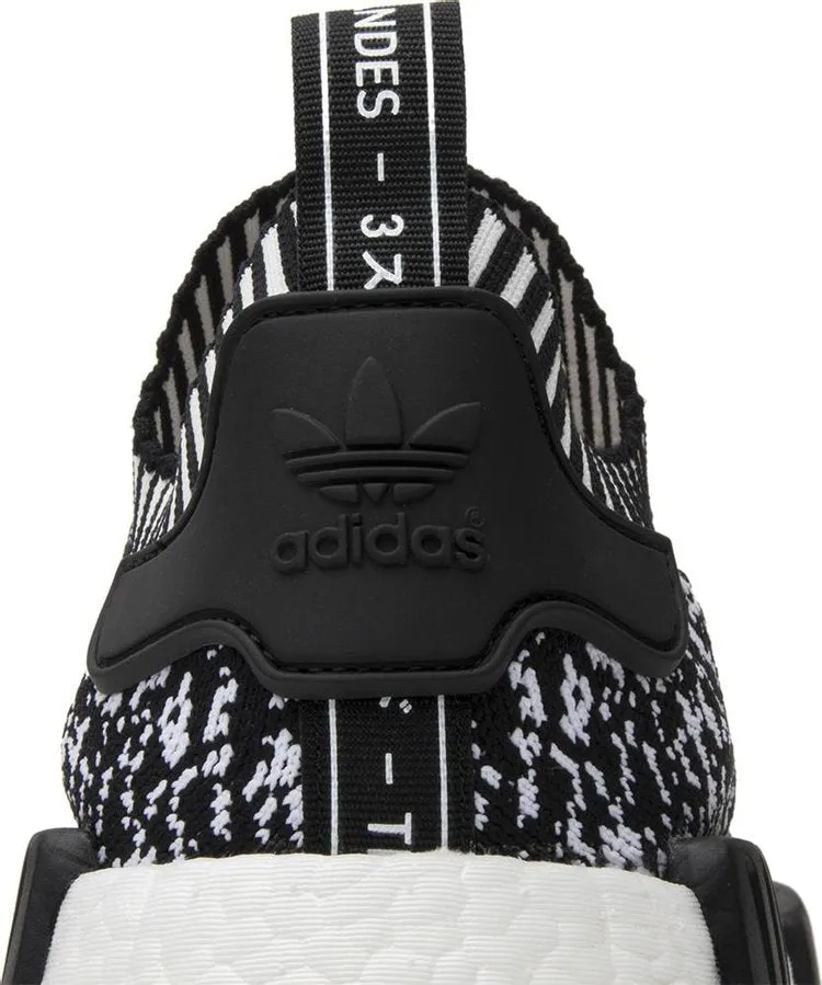 Adidas NMD_R1 Primeknit 'Zebra' sneakers, black