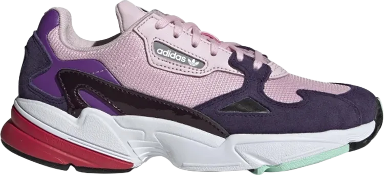 Adidas Wmns Falcon 'Clear Pink Purple' Sneakers, Pink