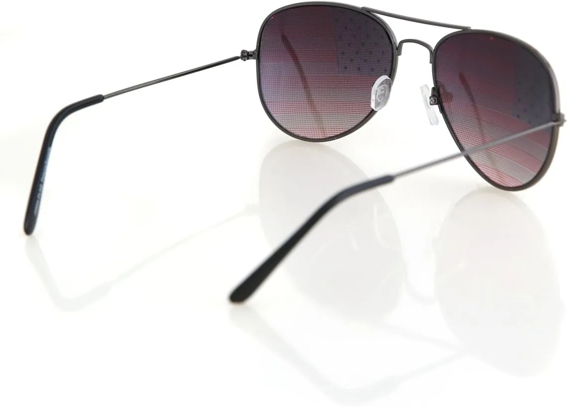 Aviator USA America American Flag Sunglasses - Great Accesory for 4th of July