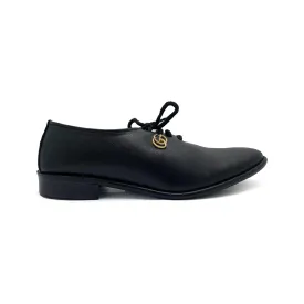 Black Casual Lace Up