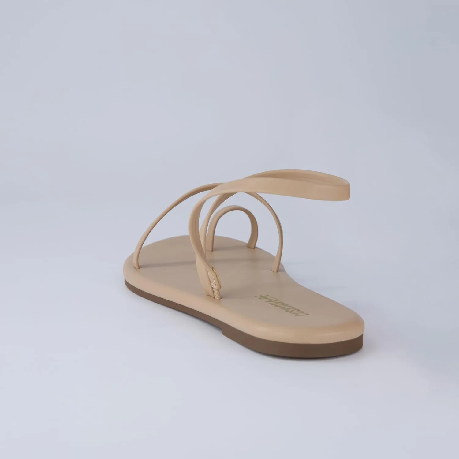 CUSHIONAIRE CHAI Womens Strappy Sandals  Flat Sandals for Women, Comfortable Beach Sandals, Summer Slip-On Shoes, Casual Dressy Sandals