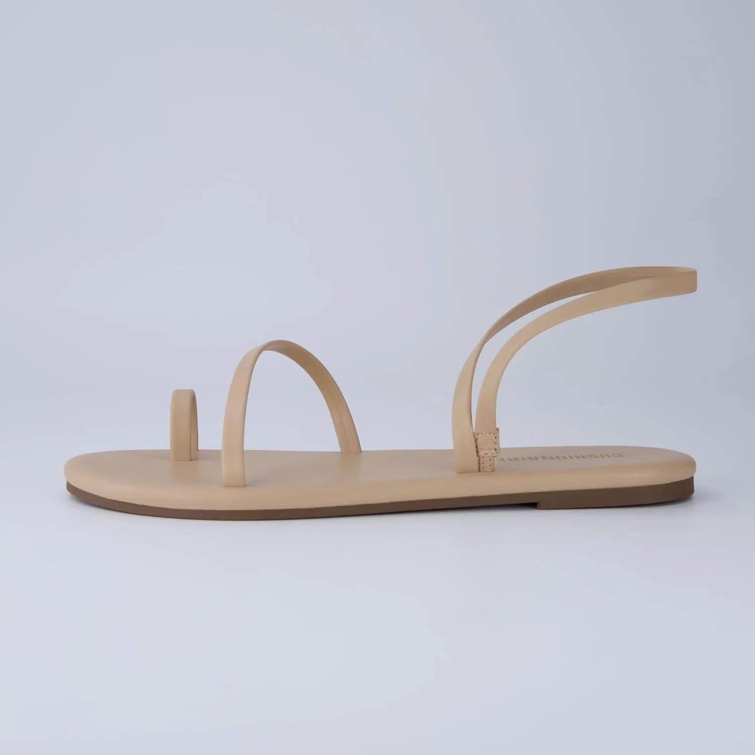 CUSHIONAIRE CHAI Womens Strappy Sandals  Flat Sandals for Women, Comfortable Beach Sandals, Summer Slip-On Shoes, Casual Dressy Sandals