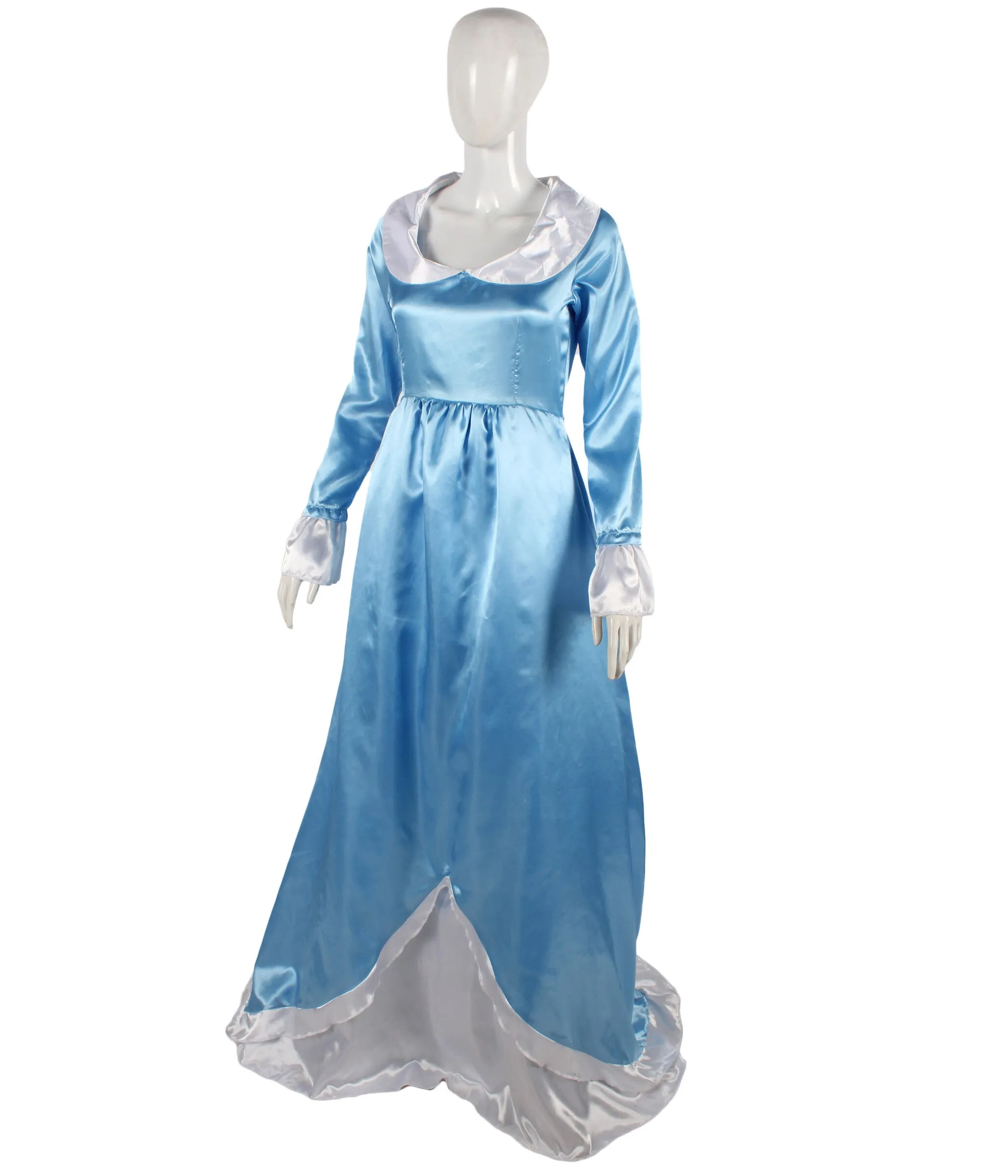 HPO Adult Women's Ocean Blue Princess Costume I Perfect for Halloween I Flame-retardant Synthetic Fabric