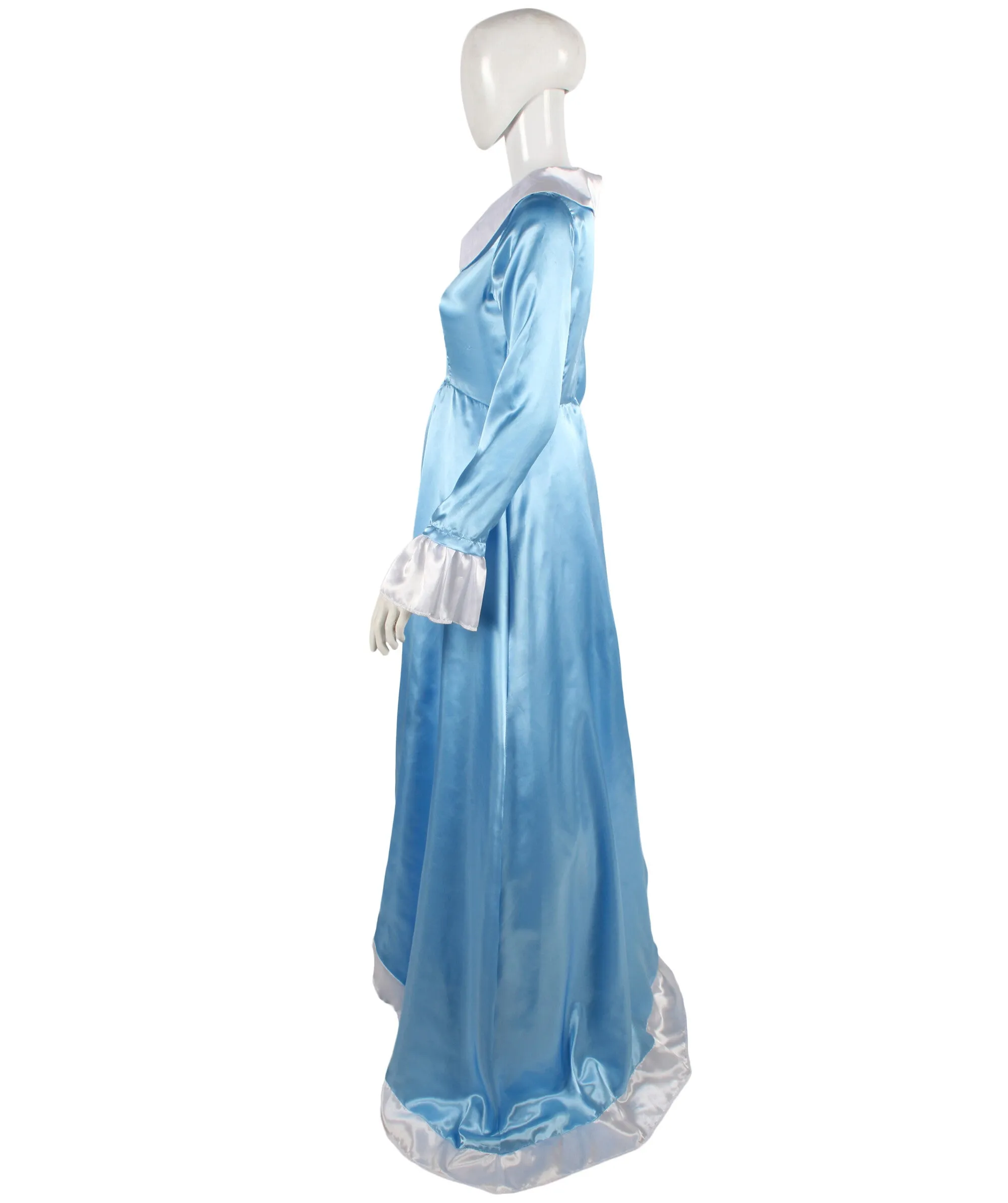 HPO Adult Women's Ocean Blue Princess Costume I Perfect for Halloween I Flame-retardant Synthetic Fabric