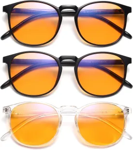IBOANN Iconic Blue Light Glasses for Woman - Computer Glasses 99% Blue Light Blocking - Anti Eyestrain & UV Glare Protection