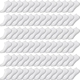 JaGely 100 Pairs Low Cut Ankle Socks Bulk for Women Men Thin Breathable Casual No Show Athletic Cotton Socks