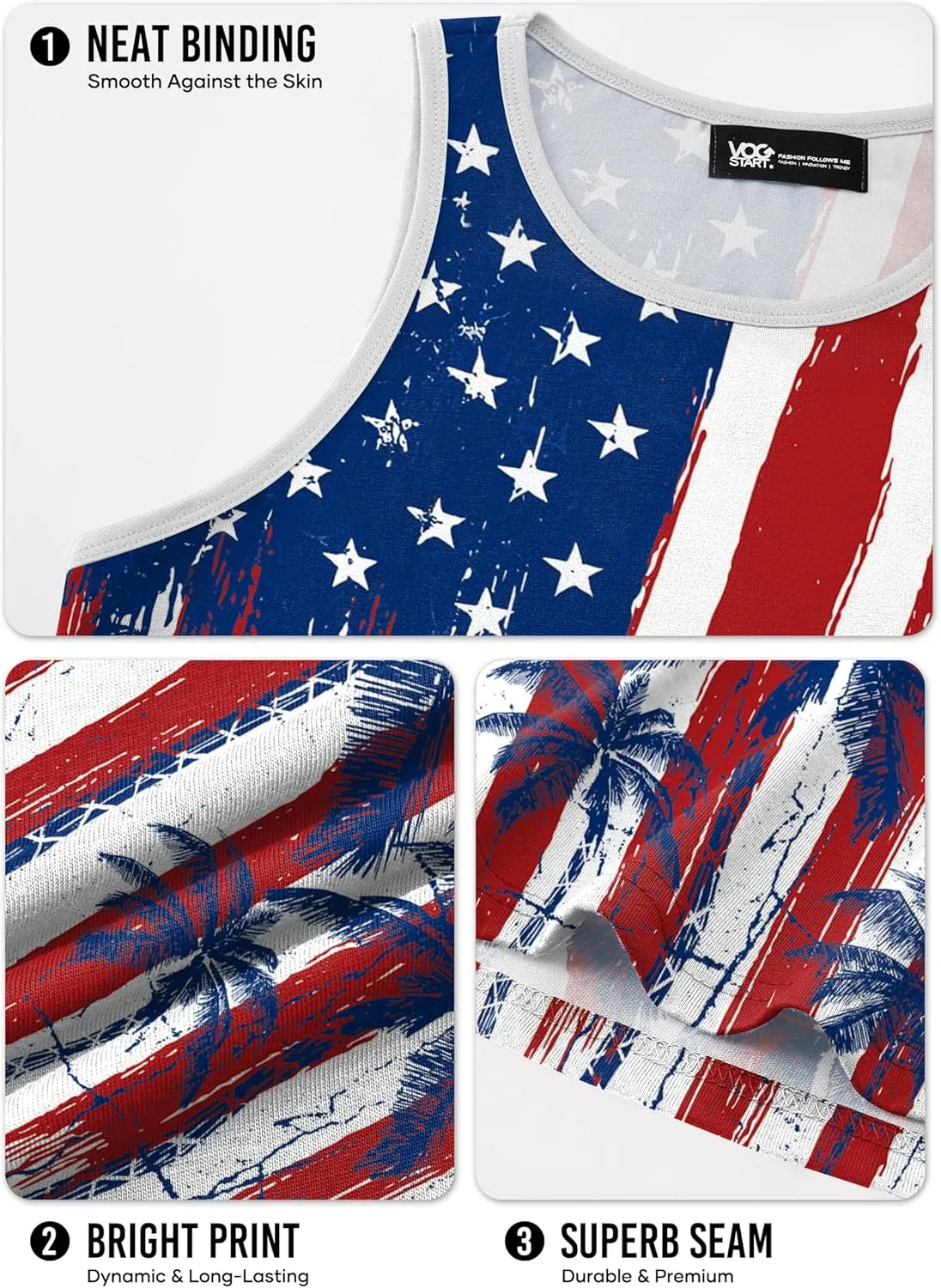 Mens Hawaiian Beach Tank Tops Summer Vacation Muscle Top Graphic Sleeveless Shirts (S-3XL)