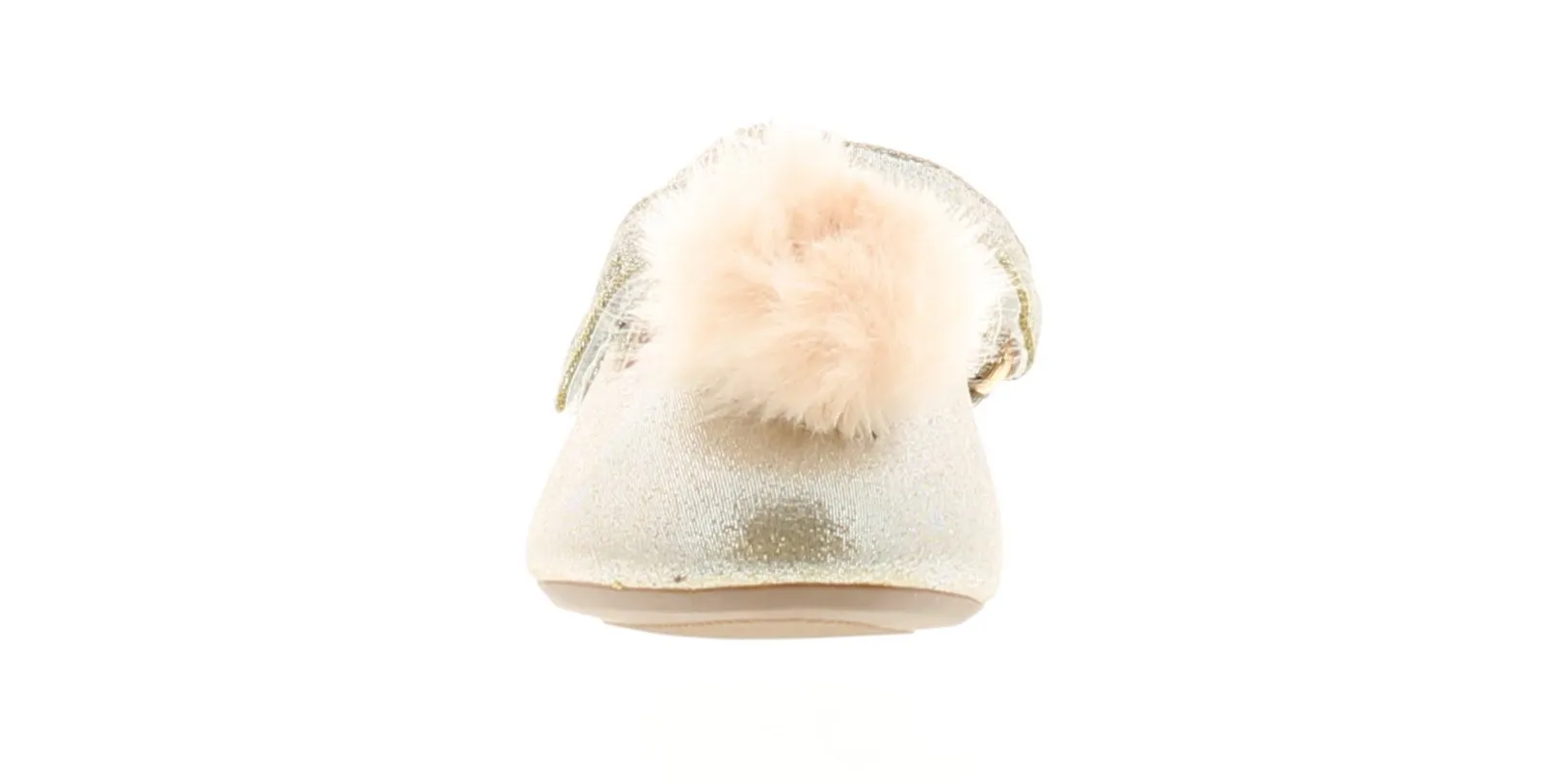 Princess Stardust Pomp Girls Gold Shimmer Ballerina Shoes