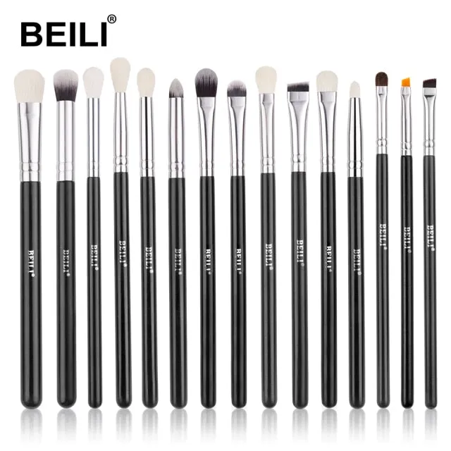 Trendy Professional Black Makeup Brushes