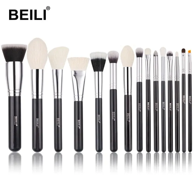 Trendy Professional Black Makeup Brushes