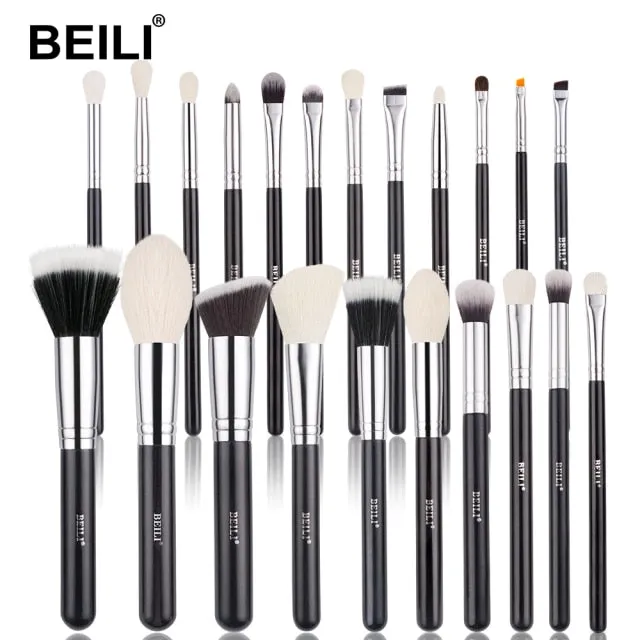 Trendy Professional Black Makeup Brushes