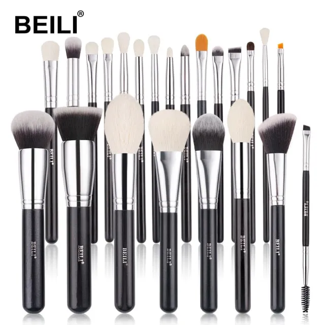 Trendy Professional Black Makeup Brushes