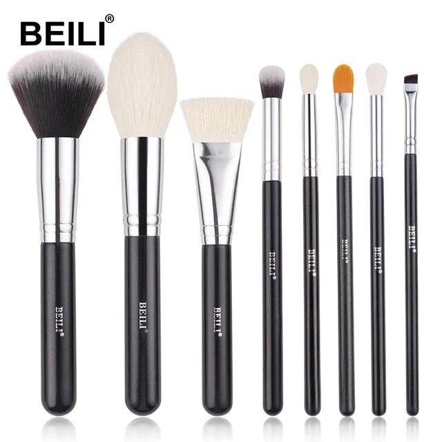 Trendy Professional Black Makeup Brushes
