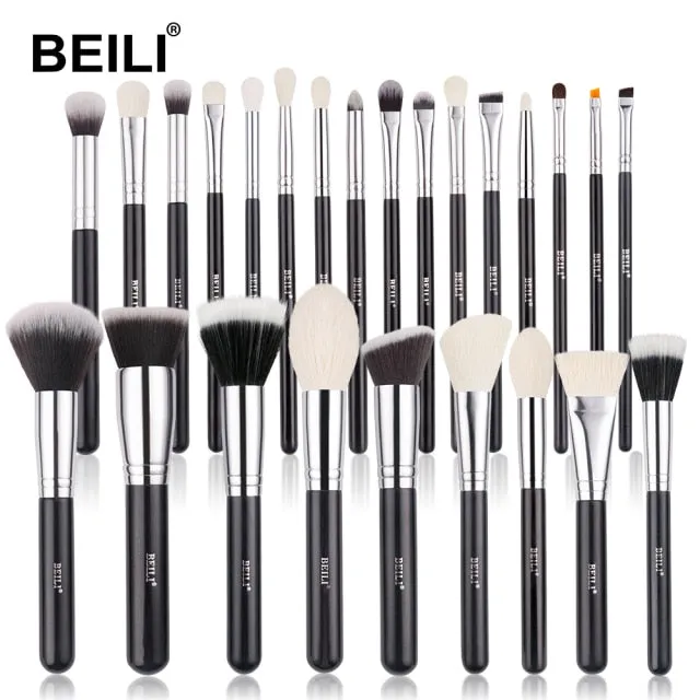 Trendy Professional Black Makeup Brushes