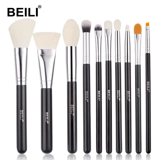 Trendy Professional Black Makeup Brushes
