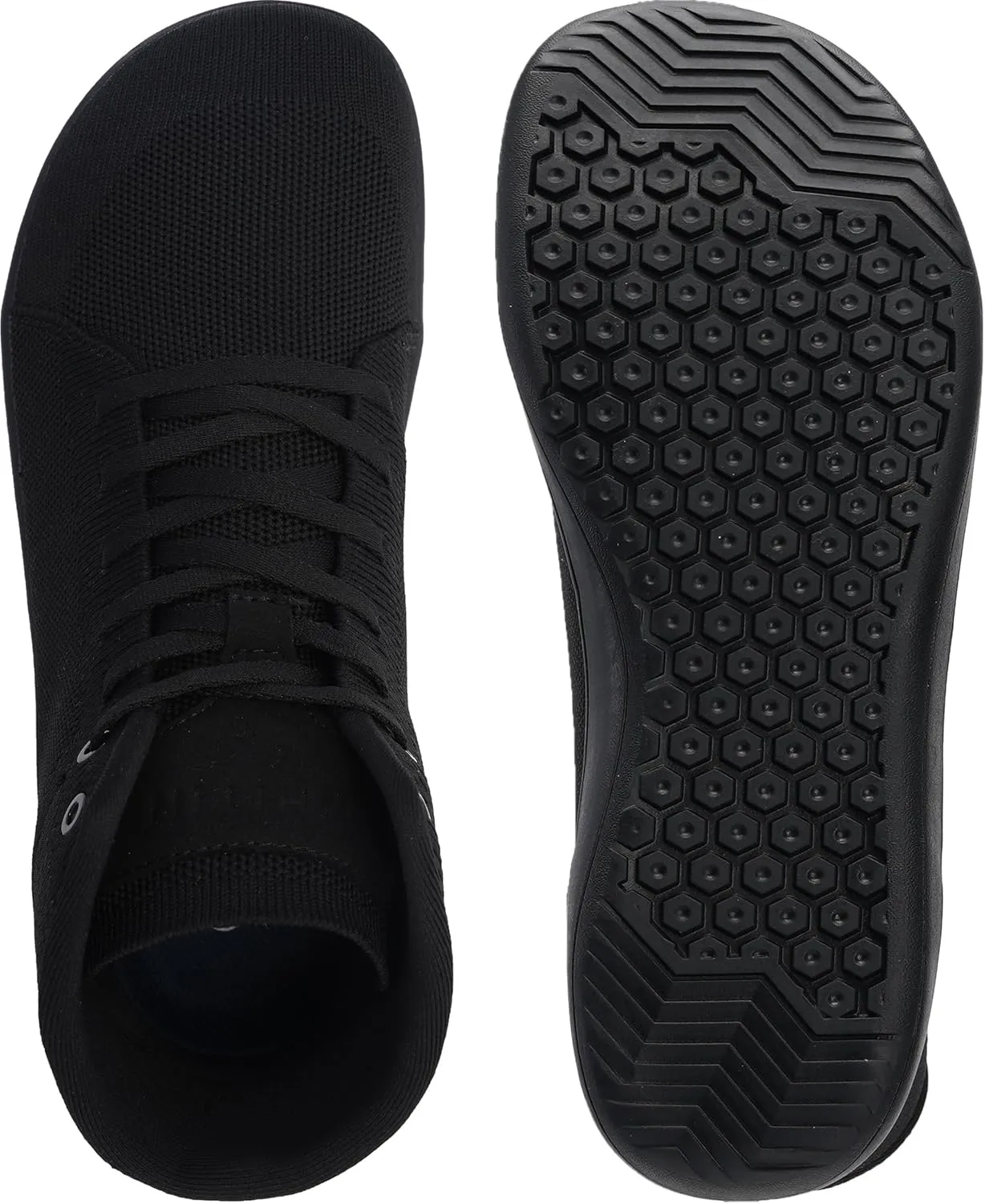 WHITIN Men's High Top Minimalist Barefoot Shoes | Wide Toe Box   Zero Drop Sole