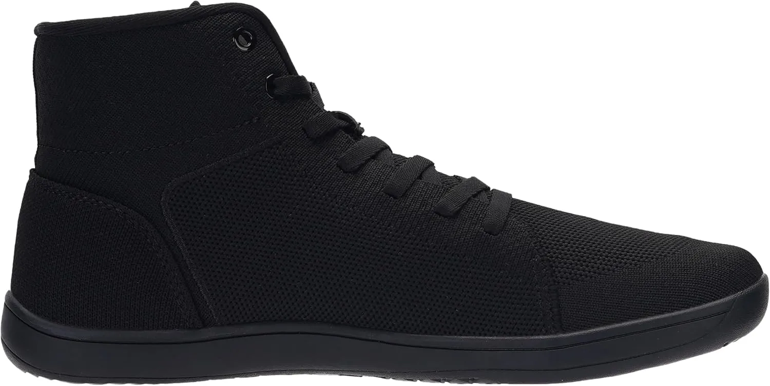 WHITIN Men's High Top Minimalist Barefoot Shoes | Wide Toe Box   Zero Drop Sole
